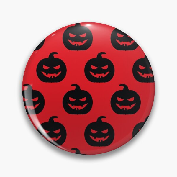 Artikelvorschau, Rote und schwarze gruselige Kürbis-Halloween-Muster entworfen und verkauft von JayStacksArt.