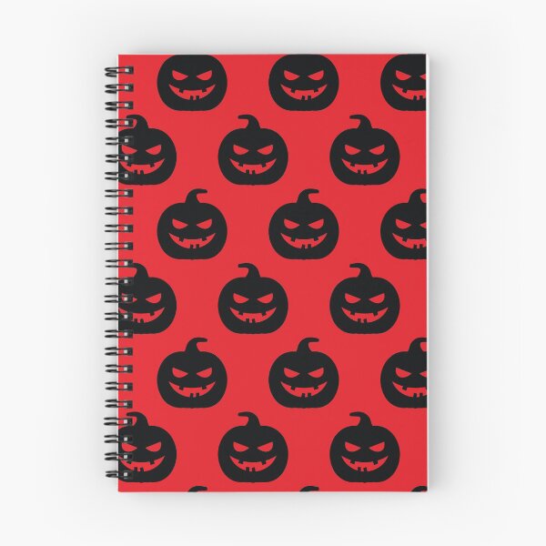 Item preview, Red And Black Scary Pumpkin Halloween Patterns  designed and sold by JayStacksArt.