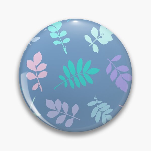 Item preview, Multicolor leaves 6. Wild herbs seamless pattern on blue. Autumn leaf fall. Wild life designed and sold by Yulia Chepurova.