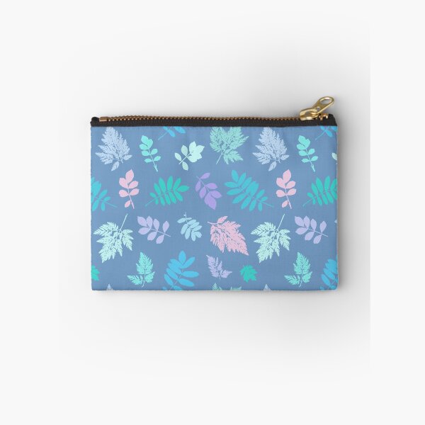 Item preview, Multicolor leaves 6. Wild herbs seamless pattern on blue. Autumn leaf fall. Wild life designed and sold by Yulia Chepurova.
