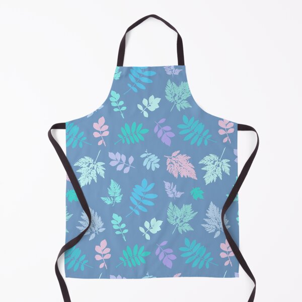 Item preview, Multicolor leaves 6. Wild herbs seamless pattern on blue. Autumn leaf fall. Wild life designed and sold by Yulia Chepurova.