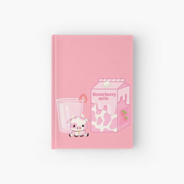 Strawberry Milk Hardcover Journals for Sale