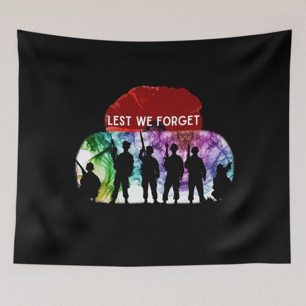 Item preview, Lest We Forget - Support Our Armed Forces designed and sold by sherwinc.