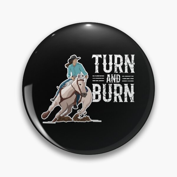 Item preview, Female Barrel Racer Turn And Burn designed and sold by kudostees.