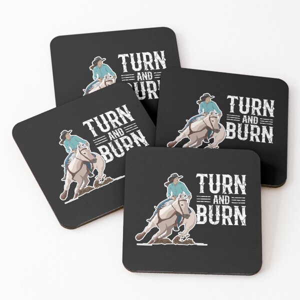 Item preview, Female Barrel Racer Turn And Burn designed and sold by kudostees.