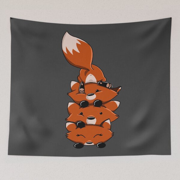 Item preview, Foxie Pile designed and sold by Art by Morgan Campillo.
