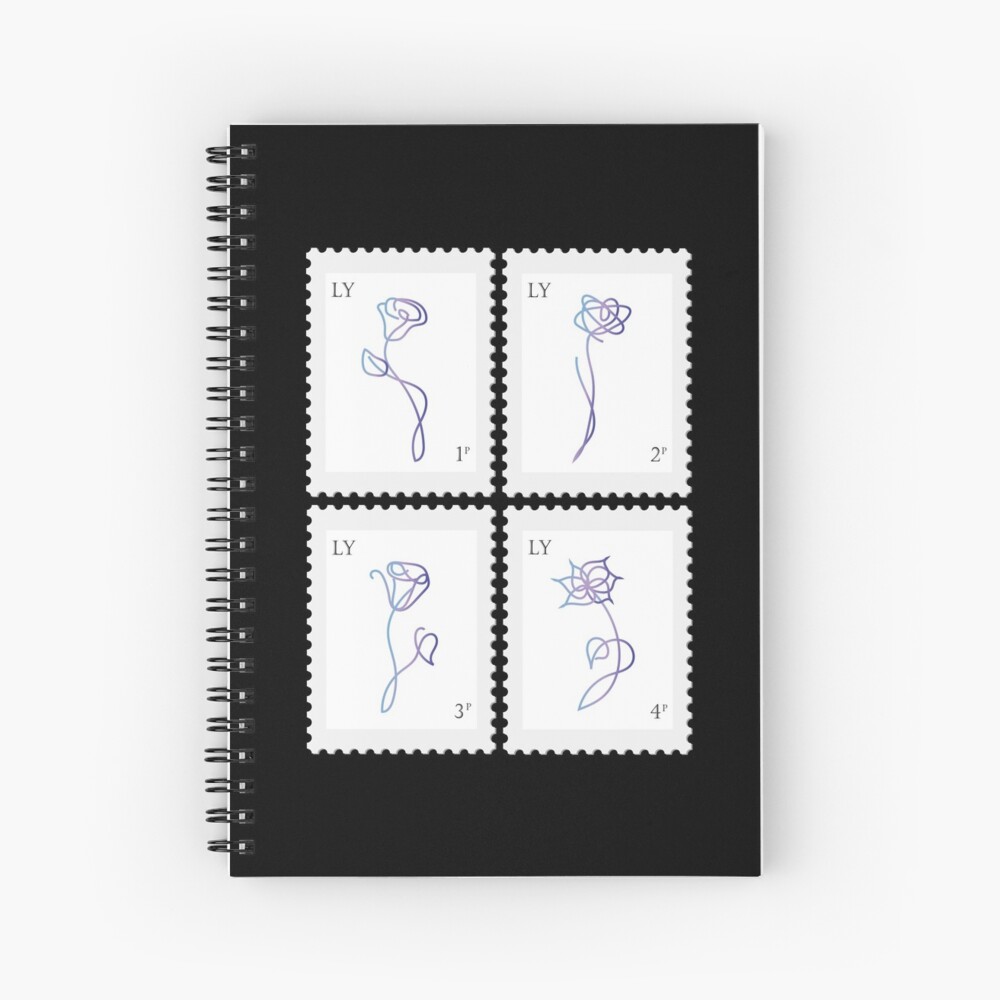 BTS Love Yourself Her Stamp Spiral Notebook