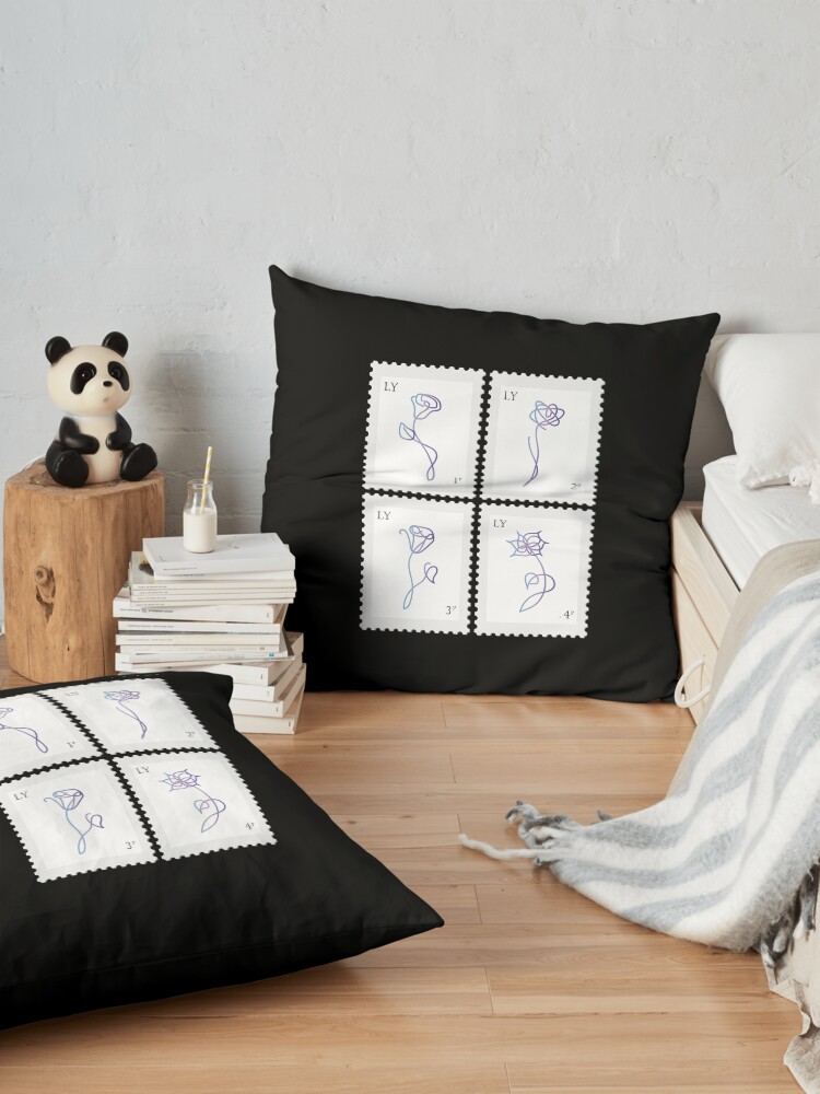 Alternate view of BTS Love Yourself Her Stamp Floor Pillow