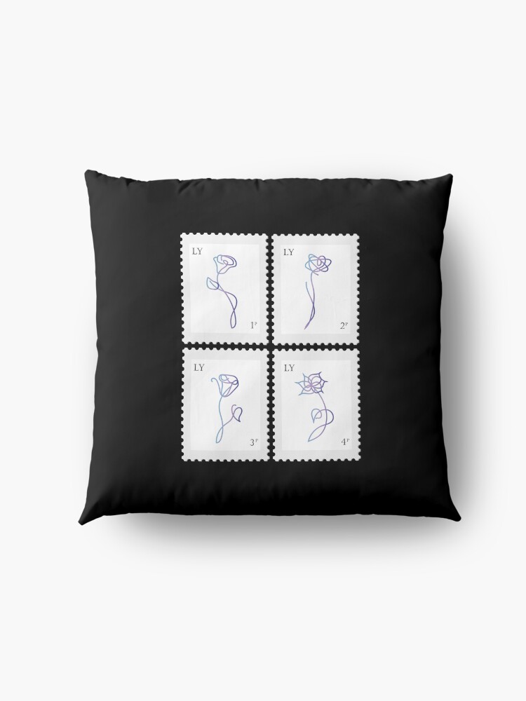 Alternate view of BTS Love Yourself Her Stamp Floor Pillow