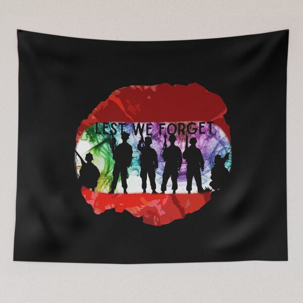 Item preview, Lest We Forget - Support Our Military designed and sold by sherwinc.