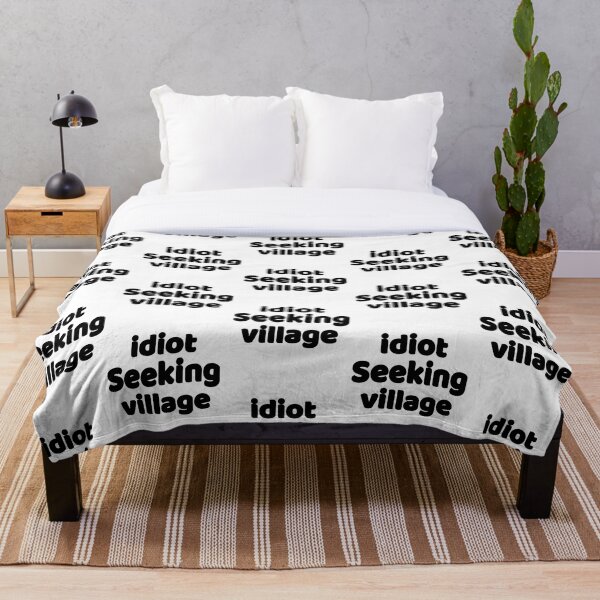 Item preview, Funny Idiot Seeking Village: Sarcastic Joke & Great Gag Gift designed and sold by Rivall.