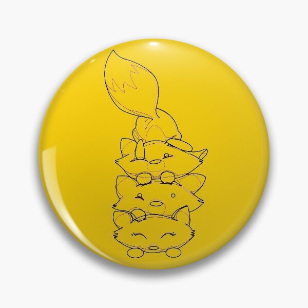 Item preview, Foxie Pile (Lines) designed and sold by Art by Morgan Campillo.