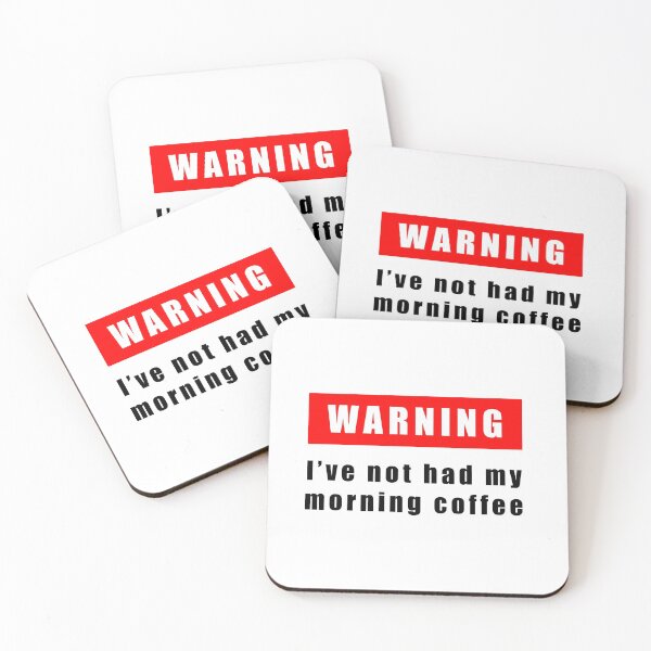 Item preview, Warning I've not had my morning coffee designed and sold by Scat the cat.