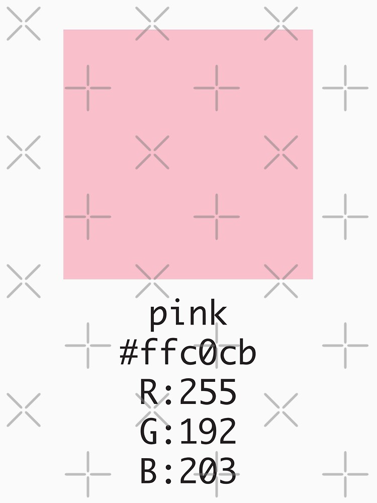 pink-hex-and-rgb-code-t-shirt-by-number3art-redbubble