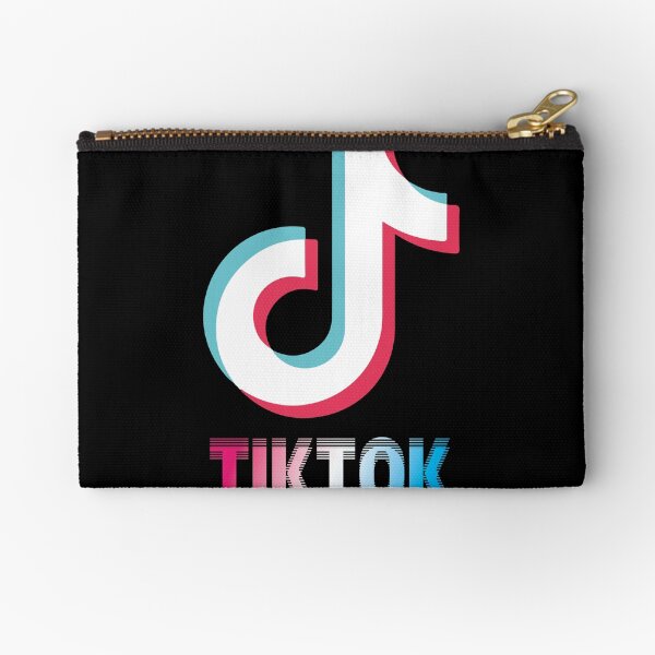Blurry tik top logo Zipper Pouch