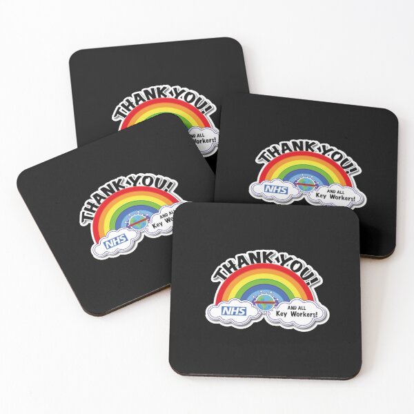 Item preview, Thank You NHS and all Key Workers Rainbow Coronavirus COVID-19 UK 2020 designed and sold by Sean Moon.