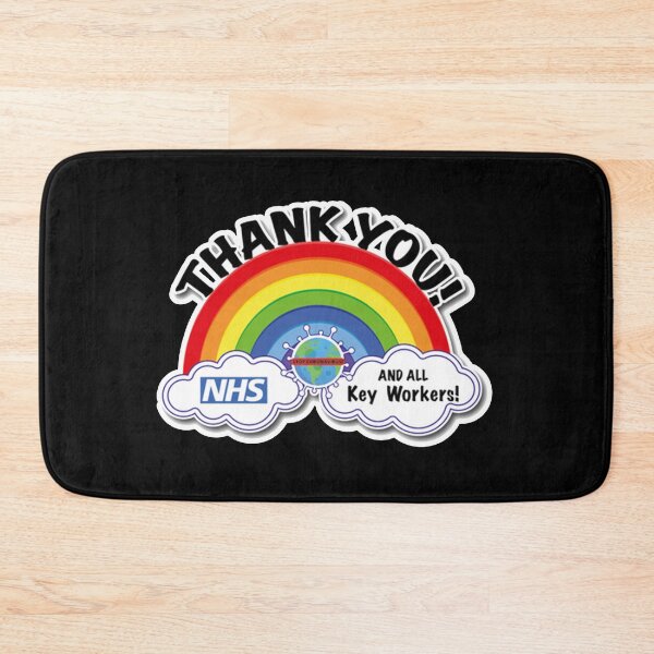 Item preview, Thank You NHS and all Key Workers Rainbow Coronavirus COVID-19 UK 2020 designed and sold by Sean Moon.