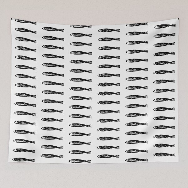 Item preview, Anchovies - Sketch Black Marker Pen designed and sold by flying-flamingo.