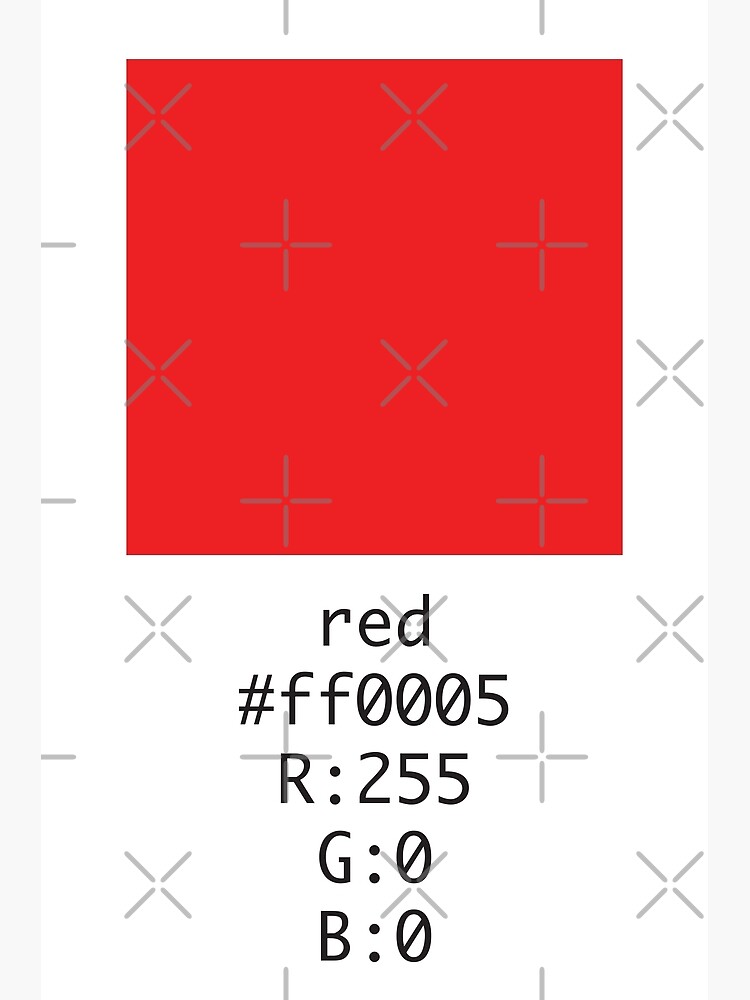 red-hex-and-rgb-code-poster-for-sale-by-number3art-redbubble