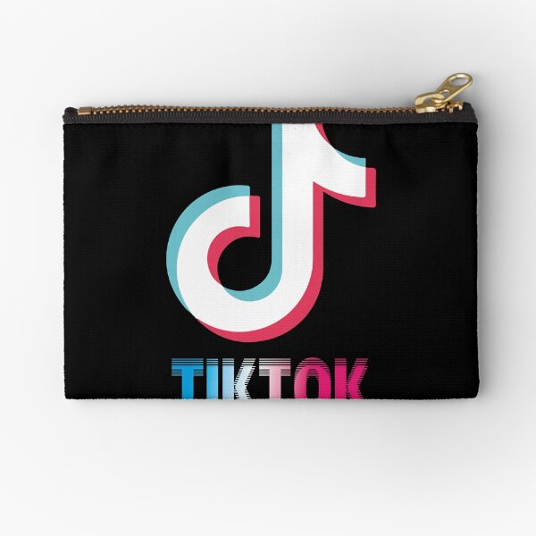 Blurry tik top logo Zipper Pouch