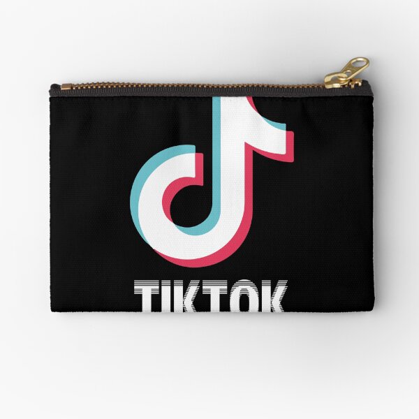 Blurry tik top logo Zipper Pouch