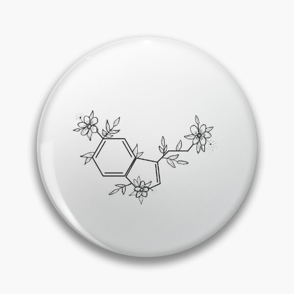 Item preview, serotonin molecule with flower  designed and sold by breaker160.