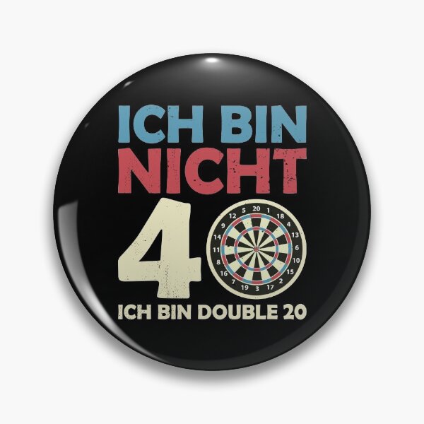 Item preview, I Am Not 40 Double 20 I 40th Birthday Tops Dart designed and sold by Amazing Designs.