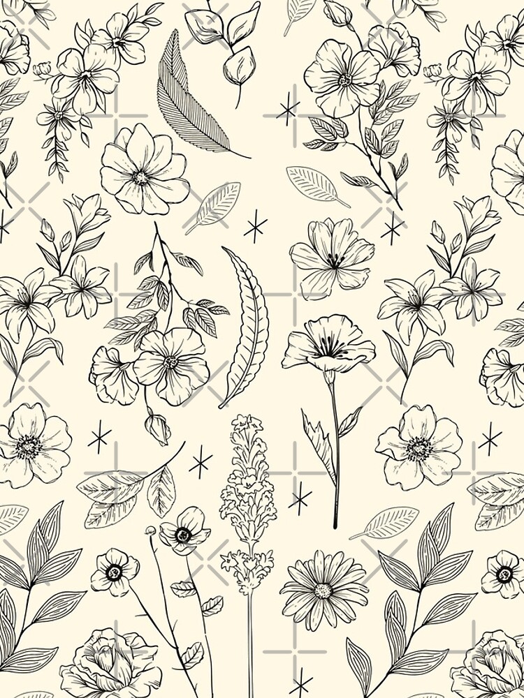 Thumbnail 4 of 4, Samsung Galaxy Phone Case, Simple Flower Pattern designed and sold by doodlewjess.