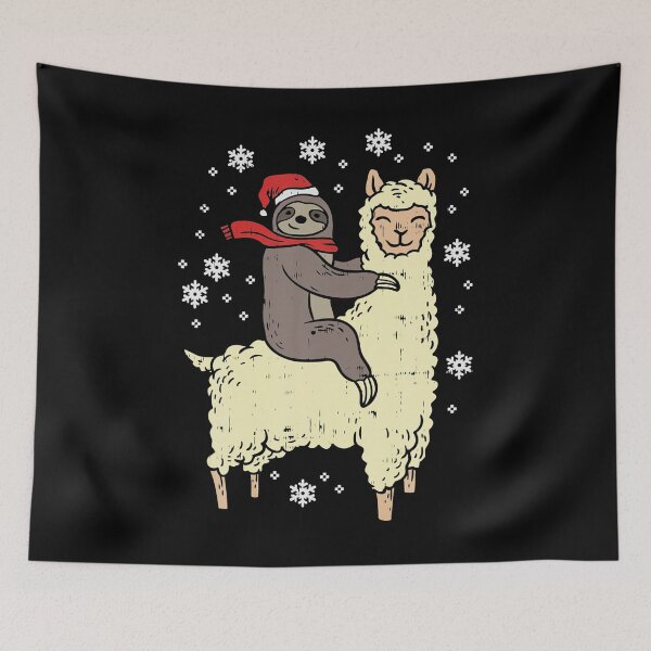 Item preview, Santa Sloth Riding Llama Shirt Christmas Animal Lover Gift designed and sold by RosaMapes.