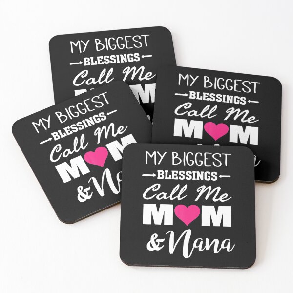 Item preview, My Biggest Blessings Call Me Mom & Nana - Proud Mother designed and sold by RosaMapes.