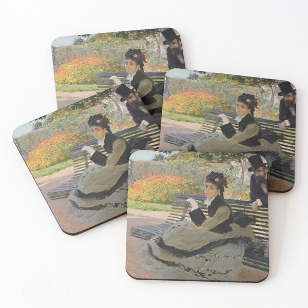 Item preview, Claude Monet, Camille Monet on a garden bench designed and sold by TemporaryArt.