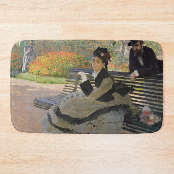 Item preview, Claude Monet, Camille Monet on a garden bench designed and sold by TemporaryArt.