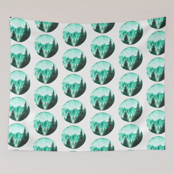 Item preview, Coniferous forest horizon designed and sold by Ankita Bhuyan.