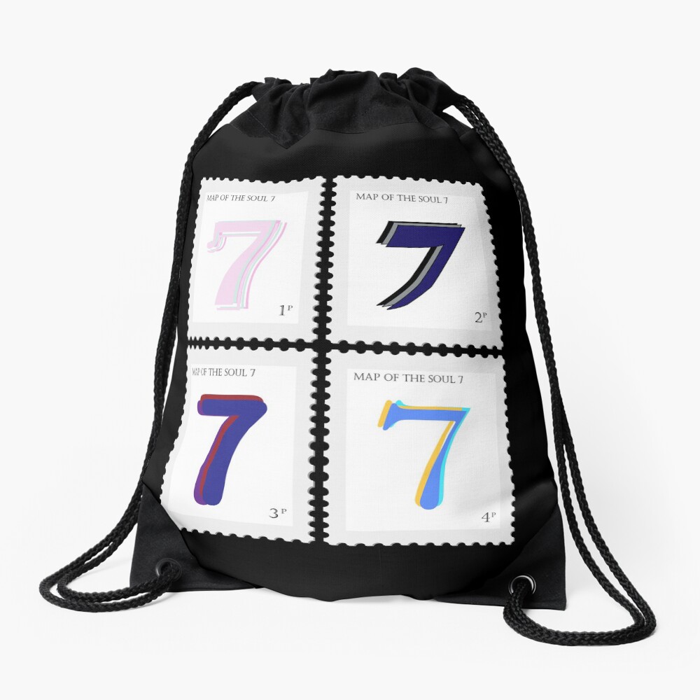 BTS Map of the Soul 7 Stamp Drawstring Bag