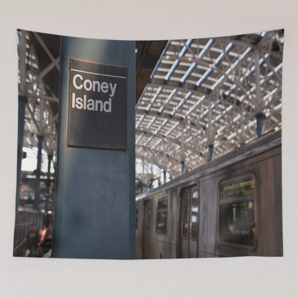 Item preview, NYC Coney Island Subway Station designed and sold by AlteredAtelier.
