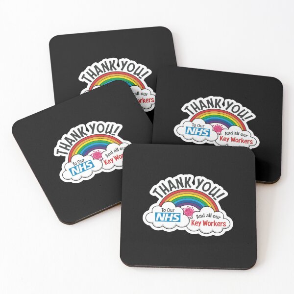 Item preview, Thank You NHS and all Key Workers Rainbow Coronavirus COVID-19 UK 2020 designed and sold by Sean Moon.