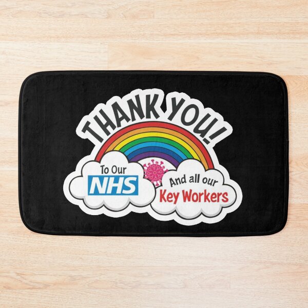 Item preview, Thank You NHS and all Key Workers Rainbow Coronavirus COVID-19 UK 2020 designed and sold by Sean Moon.