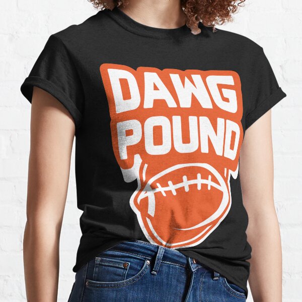 NFL Nike tee CLEVELAND BROWNS T-Shirt Dawg Pound Football Small Athletic  cut