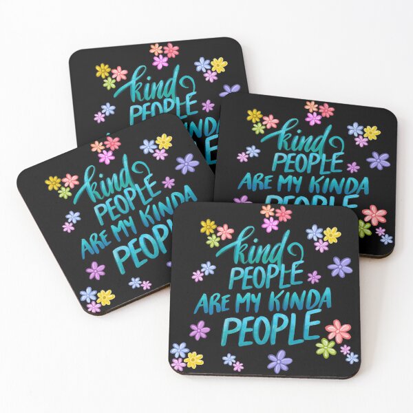 Item preview, Kind People Are My Kinda People - Blue Palette designed and sold by Squarebird.
