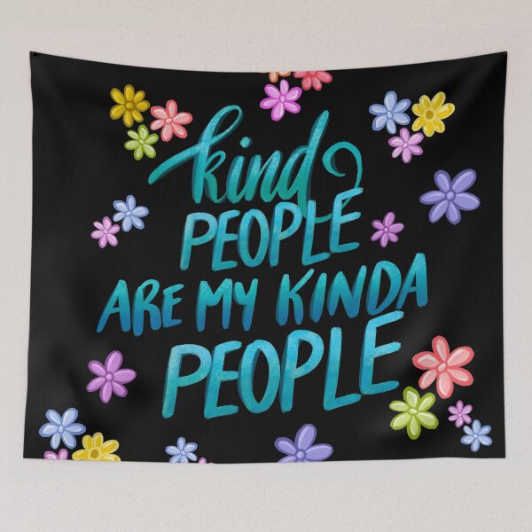 Item preview, Kind People Are My Kinda People - Blue Palette designed and sold by Squarebird.