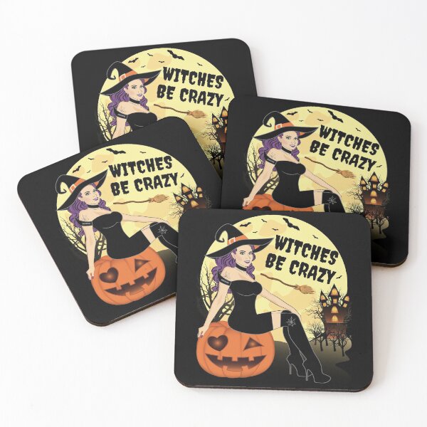 Item preview, Halloween Witch Witches Be Crazy Funny Pumpkin designed and sold by ZNOVANNA.