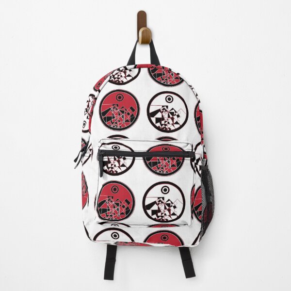 Item preview, Double Heat Pattern - Red, white, black - Circular Logo badge pattern - Cool Pattern designed and sold by BDLVandFriends.