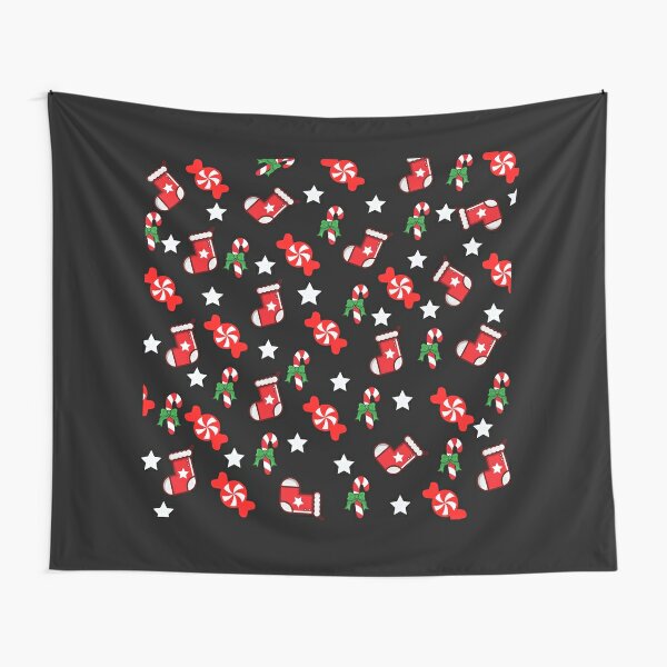 Candy Cane Tapestries Redbubble - candy cane bow tie roblox