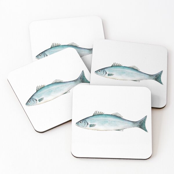 Item preview, Watercolor Sea bass fish designed and sold by FuzzyLogicKate.
