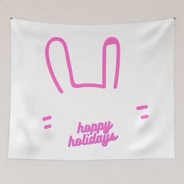 Item preview, Christmas Rabbit Hoppy Holidays Rabbit Lovers Gift Bunnies Owners designed and sold by Nathalie Aynié.