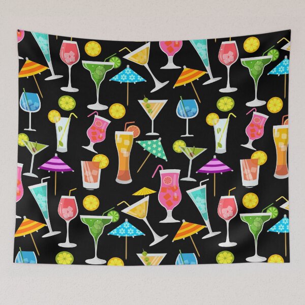 Item preview, Cocktail Happy Hour Party Time Pattern designed and sold by JulieInspired.