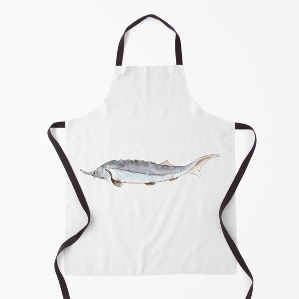 Item preview, Watercolor Sturgeon fish designed and sold by FuzzyLogicKate.