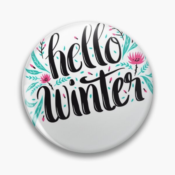 Item preview, Hello winter design for redbubble designed and sold by vibha30.