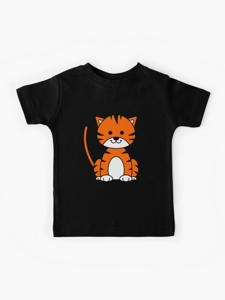 Camiseta para niños « Sonrisas de tigre kawaii de dibujos animados lindo.»  de TashaVector | Redbubble