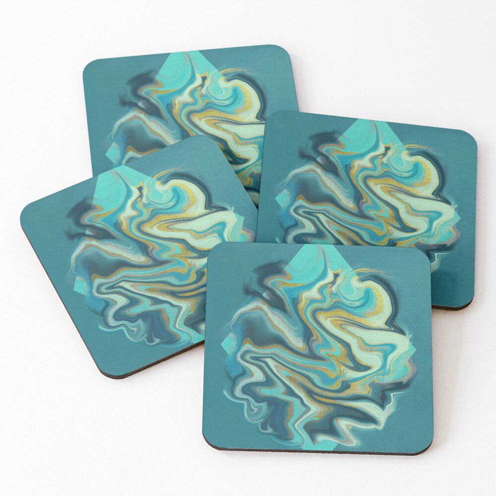 Artikel-Vorschau von Untersetzer (4er Set), designt und verkauft von MarbleDesign.